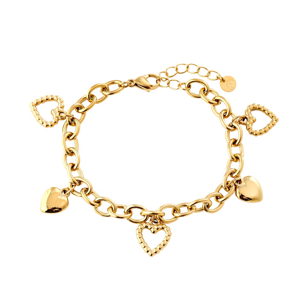 17cm Heart Charms bracelet