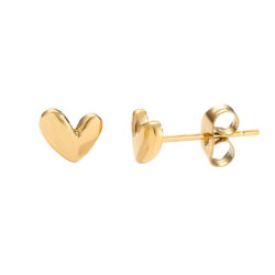 6mm Sweet Heart Edelstahl Ohrstecker
