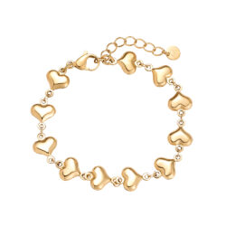 16cm Hearts Chain  bracelet
