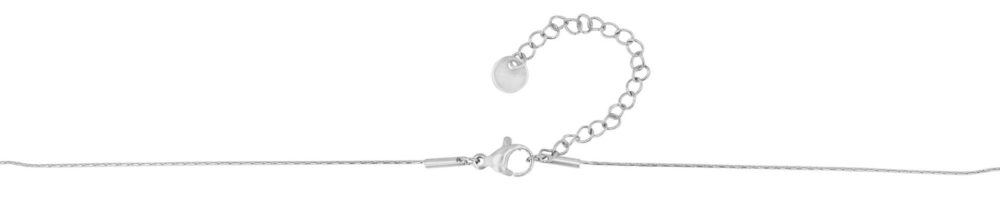 "Trixi" - Kette (40 +5 cm) mit Anhänger/ Hufeisen, Edelstahl – Bild 4