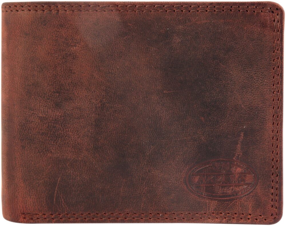 Herren Geldbörse aus Echtleder in braun. Format 13 x 10 cm – Bild 6